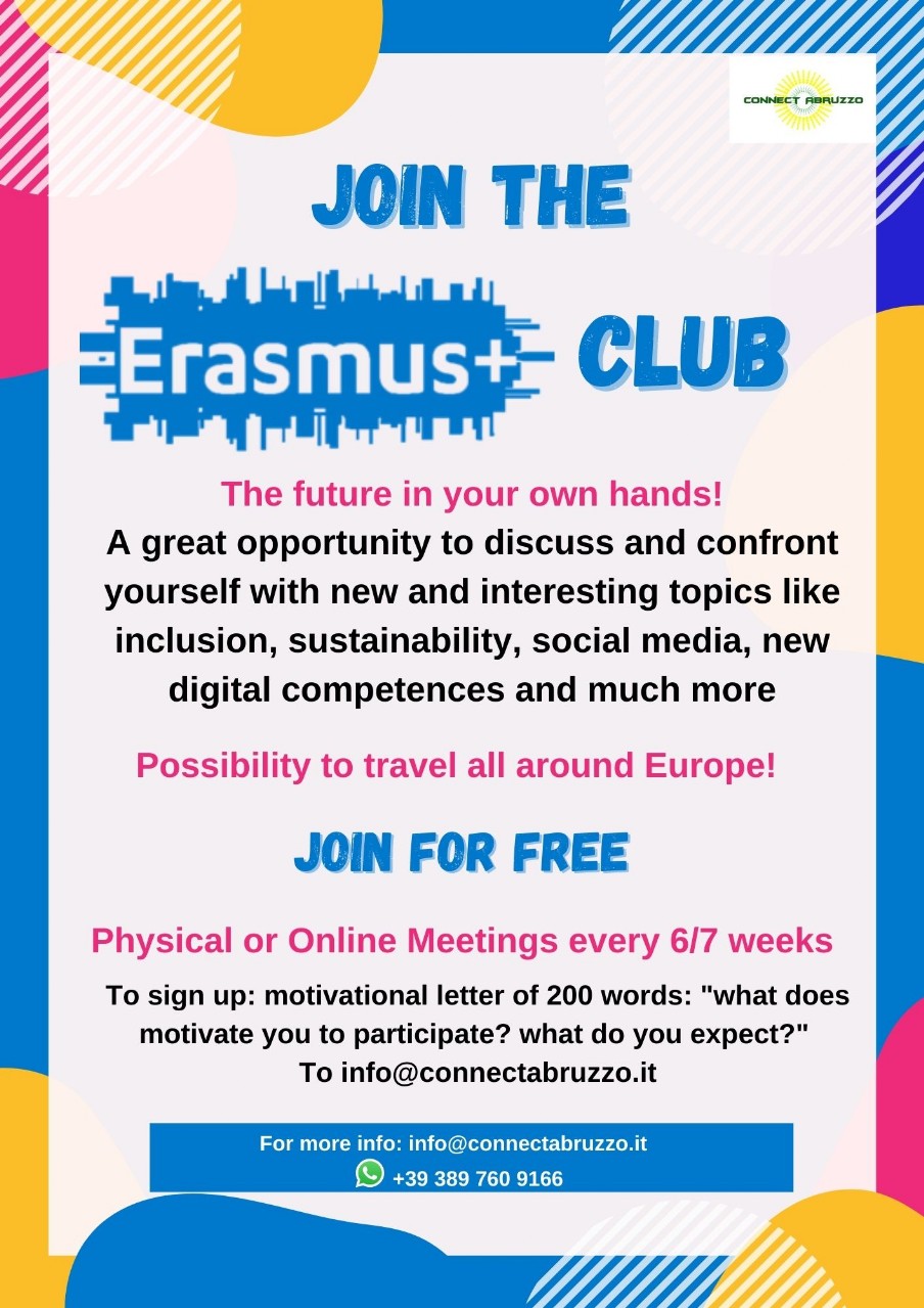 European funding Erasmus plus Erasmus club
